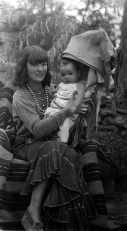 Rowena with baby Nina, 1937